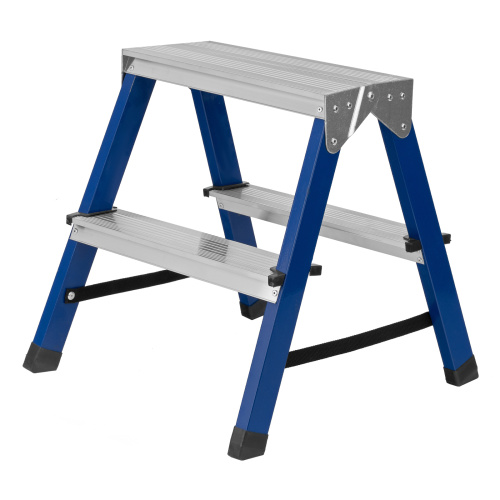 Стремянка двусторонняя 2 ступени, стальная, Сибртех по ценам производителя в Краснодаре с доставкой по всей России