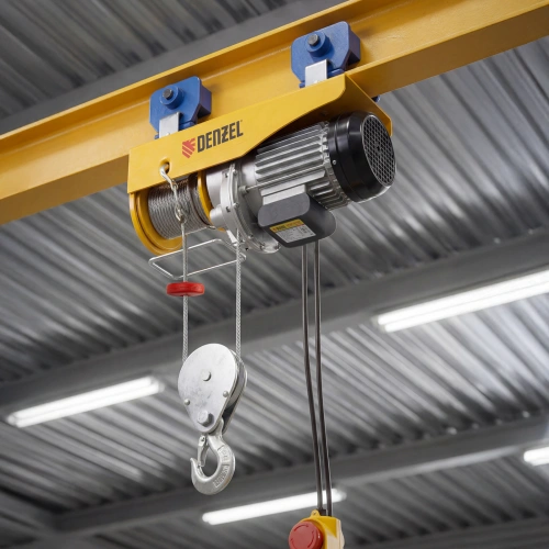 Тельфер электрический TF-1200,1.2 т, 1800 Вт, высота 12 м, 8 м/мин Denzel по ценам производителя в Краснодаре с доставкой по всей России
