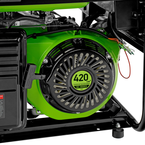 Генератор бензиновый БС-8000Э, 6,6 кВт, 230В, четырехтактный, 25 л, электростартер Сибртех по ценам производителя в Краснодаре с доставкой по всей России