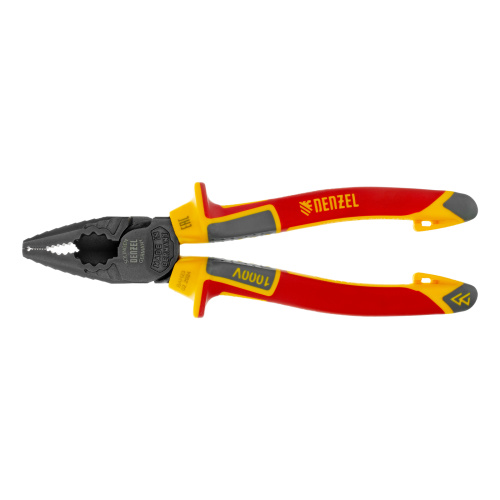 Плоскогубцы комбинированные, диэлектрические трехкомпонентные рукоятки до 1000 В, 180 мм Denzel по ценам производителя в Краснодаре с доставкой по всей России