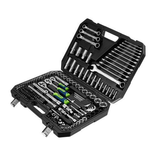 Набор инструментов, 1/2", 3/8", 1/4", пластиковый кейс 160 предм. Сибртех по ценам производителя в Краснодаре с доставкой по всей России