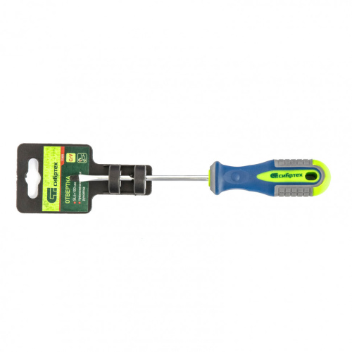 Отвертка, SL4 х 100 мм, CrV, трехкомпонентная рукоятка Сибртех по ценам производителя в Краснодаре с доставкой по всей России