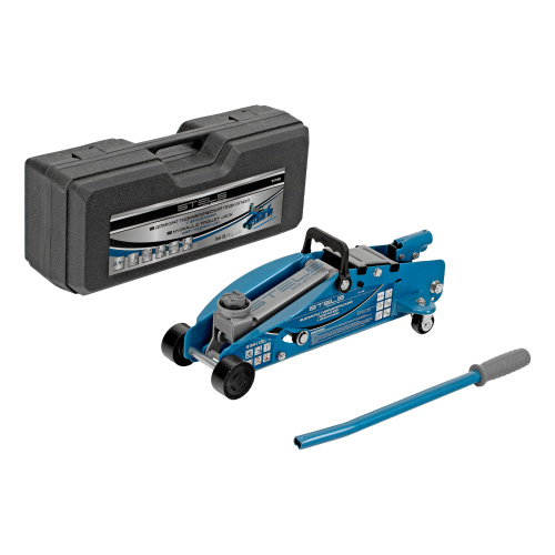 Домкрат гидравлический подкатной с фиксатором, 2.5 т, Safety Pin, 140-385 мм, в кейсе Stels по ценам производителя в Краснодаре с доставкой по всей России