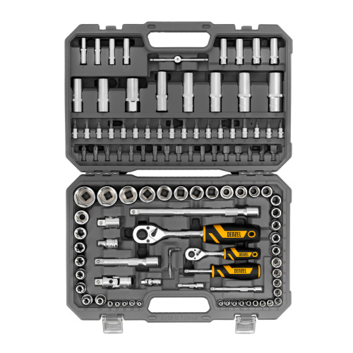 Набор инструментов, 1/2", 1/4", CrV, S2, пластиковый кейс, 109 предметов Denzel по ценам производителя в Краснодаре с доставкой по всей России