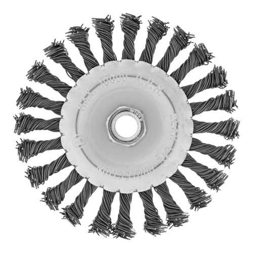 Щетка для УШМ 125 мм, М14, плоская, крученая проволока 0.8 мм Matrix по ценам производителя в Краснодаре с доставкой по всей России