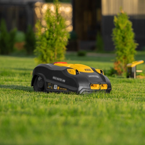 Робот-газонокосилка Grass Master 1000  1000м², 3Ач, 28V, LCD дисплей, Wi-Fi Denzel по ценам производителя в Краснодаре с доставкой по всей России