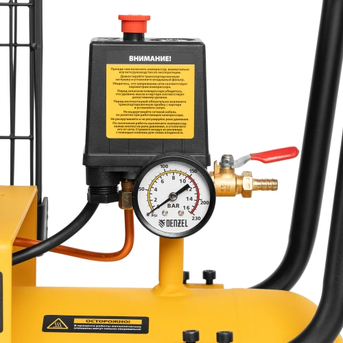 Компрессор воздушный, ременный привод BCI4000-T/100, 4.0 кВт, 100 литров, 690 л/мин Denzel по ценам производителя в Краснодаре с доставкой по всей России