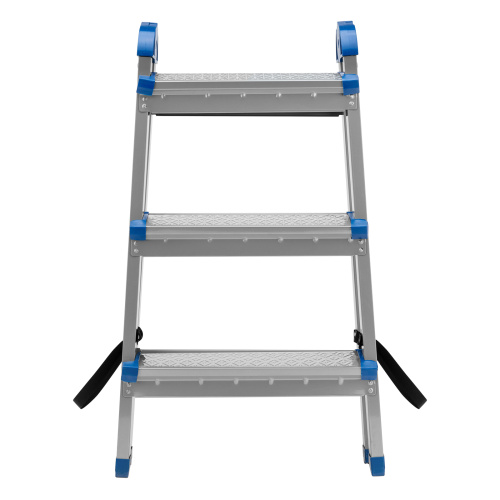 Стремянка двухсторонняя 3 ступени, сталь профиль, стальные ступени, Сибртех по ценам производителя в Краснодаре с доставкой по всей России
