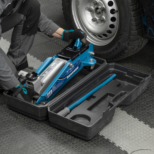 Домкрат гидравлический подкатной, высокий подъем, 3т, SUV, 190-535 мм, в кейсе Stels по ценам производителя в Краснодаре с доставкой по всей России