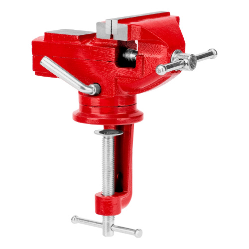 Тиски слесарные, 80 мм, настольные, поворотные, c наковальней MTX по ценам производителя в Краснодаре с доставкой по всей России