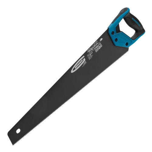 Ножовка по дереву "Piranha", 550 мм, 11-12 TPI, зуб-3D, каленый зуб, тефлоновое покрытие полотна, двухкомпонентная рукоятка Gross по ценам производителя в Краснодаре с доставкой по всей России