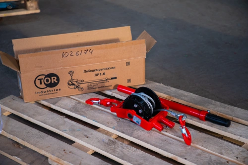 Лебедка ручная TOR ЛР-1,6 3 м по ценам производителя в Краснодаре с доставкой по всей России