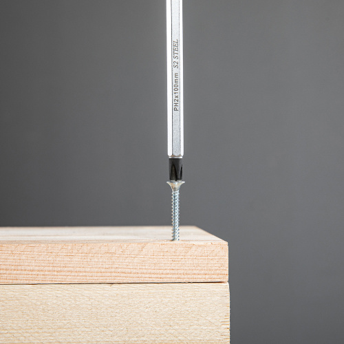 Отвертка PH2 x 100 мм, S2, трехкомпонентная ручка Gross по ценам производителя в Краснодаре с доставкой по всей России