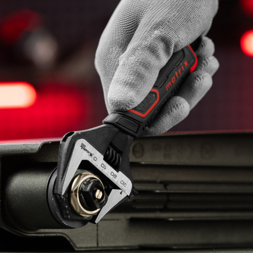 Ключ разводной, тонкие губки, фосфатированный, двухкомпонентная рукоятка, 150 мм, PRO Matrix по ценам производителя в Краснодаре с доставкой по всей России