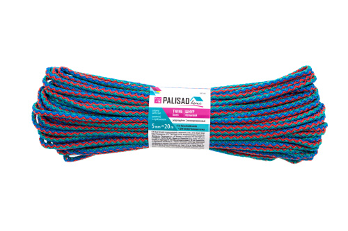 Шнур бельевой полипропиленовый с сердечником, 5 мм L 20 м, цветной, Home Palisad по ценам производителя в Краснодаре с доставкой по всей России