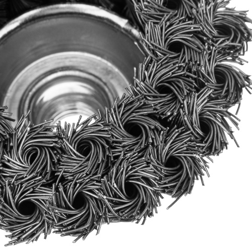 Щетка для УШМ, 75 мм, М14, "чашка", двухрядная, крученая проволока 0.5 мм Matrix по ценам производителя в Краснодаре с доставкой по всей России