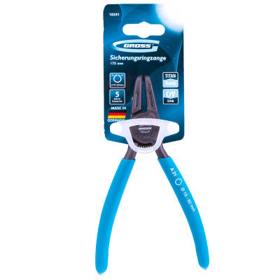 Съемник, 165 мм, для внешних стопорных колец (19-60 мм) изогнутые губки (разжим) Gross по ценам производителя в Краснодаре с доставкой по всей России