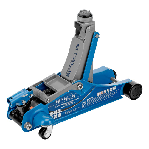 Домкрат гидравлический подкатной, поворотная рукоятка, 2 т, Low Profile, 100-350 мм Stels по ценам производителя в Краснодаре с доставкой по всей России