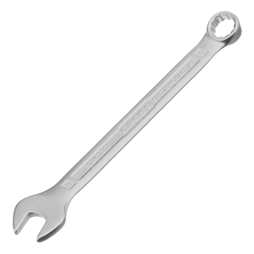 Ключ комбинированный 9 мм, CrV, холодный штамп Gross по ценам производителя в Краснодаре с доставкой по всей России