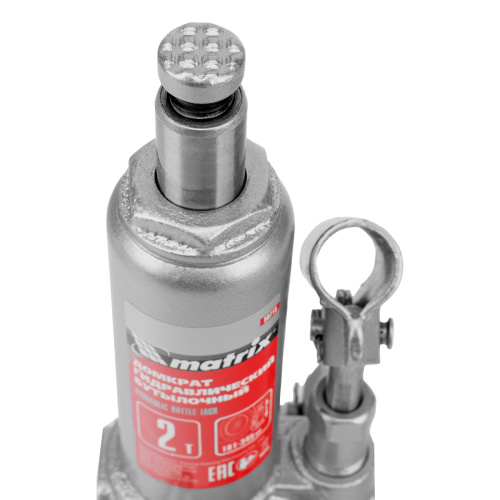 Домкрат гидравлический бутылочный, 2 т, высота подъема 181-345 мм Matrix по ценам производителя в Краснодаре с доставкой по всей России