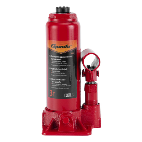 Домкрат гидравлический бутылочный, 3т, h подъема 180-340 мм Sparta по ценам производителя в Краснодаре с доставкой по всей России