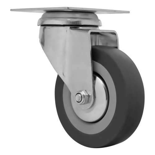 Колесо поворотное D 75 мм, крепление  платформенное Сибртех по ценам производителя в Краснодаре с доставкой по всей России