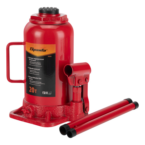 Домкрат гидравлический бутылочный, 20 т, h подъема 250-470 мм Sparta по ценам производителя в Краснодаре с доставкой по всей России