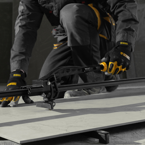 Плиткорез рельсовый 1200х16мм, каретка на подш., стальная станина, усил. рукоятка-пенал Denzel по ценам производителя в Краснодаре с доставкой по всей России