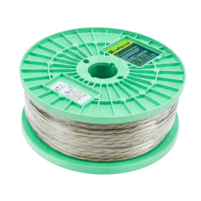 Трос металлополимерный прозрачный ПР-4.0, толщина 4.0 мм, катушка 100 метров Сибртех по ценам производителя в Краснодаре с доставкой по всей России