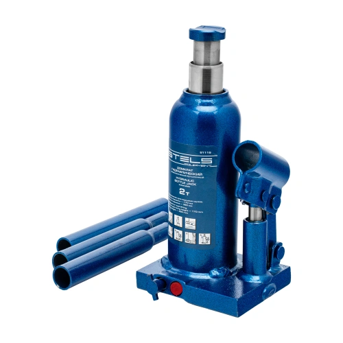 Домкрат гидравлический бутылочный телескопический, 2 т, H подъема 170-380 мм Stels по ценам производителя в Краснодаре с доставкой по всей России