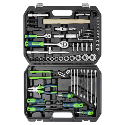 Набор инструментов, 1/2", 1/4", пластиковый кейс 76 предметов Сибртех по ценам производителя в Краснодаре с доставкой по всей России