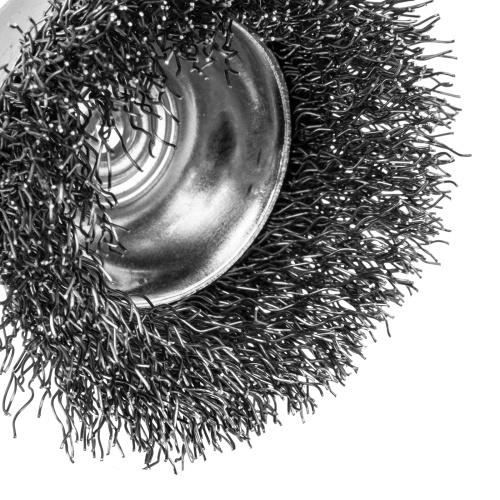 Набор щеток для дрели, 1 Плоская 50мм, 2 Чашки 25-50мм, шпилька, нерж. вит. проволока Denzel по ценам производителя в Краснодаре с доставкой по всей России