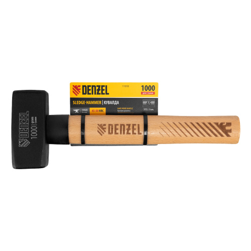 Кувалда, 1000 г, кованая головка, буковая рукоятка Denzel по ценам производителя в Краснодаре с доставкой по всей России