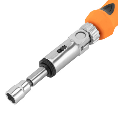 Отвертка реверсивная с шарниром, биты, торцевые головки, 18 шт, Sparta по ценам производителя в Краснодаре с доставкой по всей России