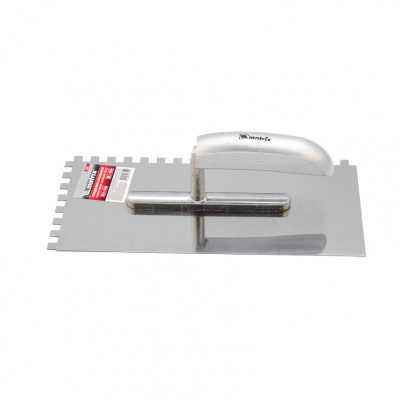 Гладилка из нержавеющей стали, 280 x 130 мм, деревянная ручка, зуб 8 x 8 мм Matrix по ценам производителя в Краснодаре с доставкой по всей России