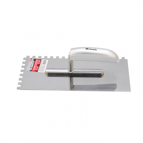 Гладилка из нержавеющей стали, 280 x 130 мм, деревянная ручка, зуб 8 x 8 мм Matrix по ценам производителя в Краснодаре с доставкой по всей России