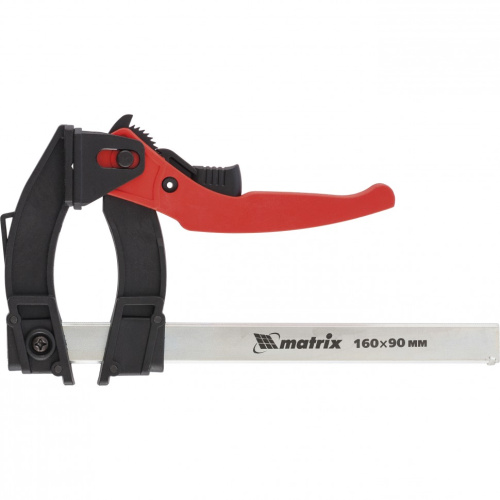 Струбцина реечная быстрозажимная, пластиковый корпус рычажно-храповой механизм, 160 х 90 х 240 мм, штанга 5 х 20 мм Matrix по ценам производителя в Краснодаре с доставкой по всей России