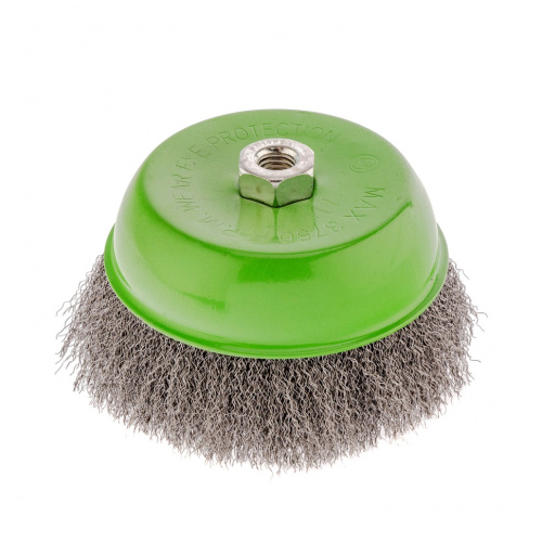 Щетка для УШМ, 150 мм, М14, "чашка", витая проволока 0.3 мм Сибртех по ценам производителя в Краснодаре с доставкой по всей России