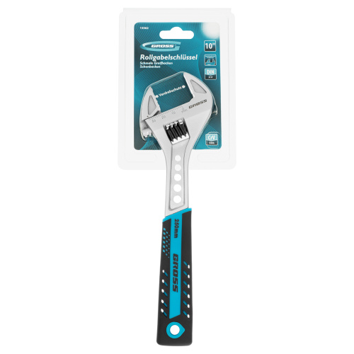 Ключ разводной, 250 мм, CrV, двухкомпонентная ручка Gross по ценам производителя в Краснодаре с доставкой по всей России