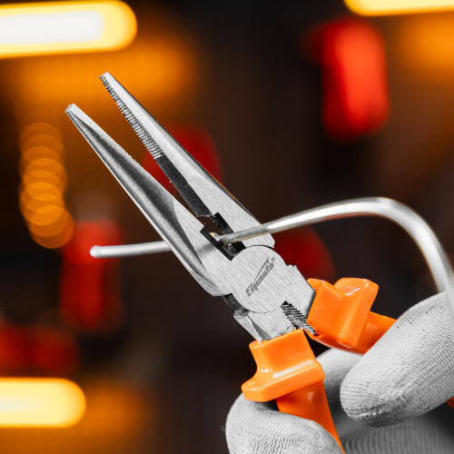 Длинногубцы прямые Classic, 180 мм, шлифованные, пластмассовые рукоятки Sparta по ценам производителя в Краснодаре с доставкой по всей России