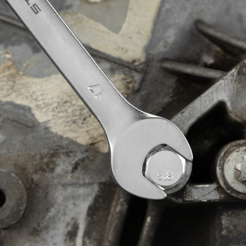 Ключ комбинированный, 17 мм, CrV, матовый хром Stels по ценам производителя в Краснодаре с доставкой по всей России