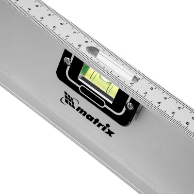 Уровень алюминиевый "Рельс", 800 мм, 3 глазка (1 поворотный) Matrix по ценам производителя в Краснодаре с доставкой по всей России