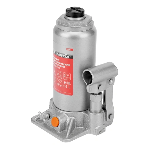 Домкрат гидравлический бутылочный, 5 т, h подъема 197-382 мм Matrix по ценам производителя в Краснодаре с доставкой по всей России