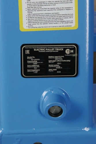 Тележка электрическая 2000 кг 1150 мм TOR EPT20H Li-pol 48/10 В/Ач по ценам производителя в Краснодаре с доставкой по всей России