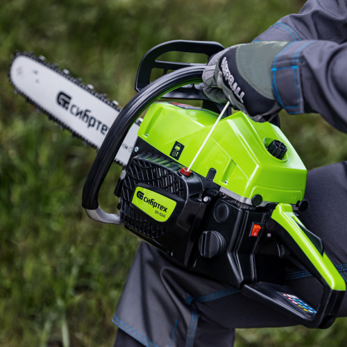 Пила цепная бензиновая БП-5245, 52 см3, шина 45 см, шаг 0.325, паз 1,5 мм, 72 звена Сибртех по ценам производителя в Краснодаре с доставкой по всей России