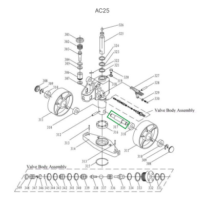 Ось крепления рулевых колес для гидравлических тележек DF25 по ценам производителя в Краснодаре с доставкой по всей России