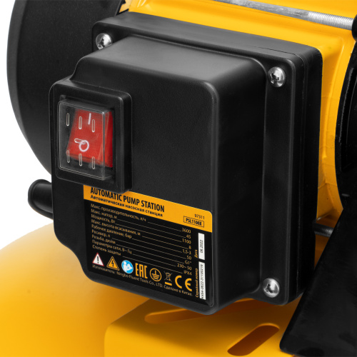 Насосная станция PSL1100X, 1100 Вт, 3600 л/ч, ресивер 50 л, подъем 45 м, нержавейка Denzel по ценам производителя в Краснодаре с доставкой по всей России