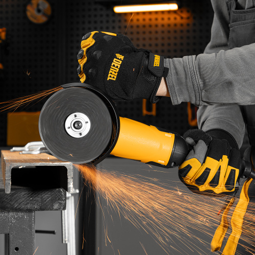 Машина шлифовальная угловая AG125-1100A, 1100 Вт, 125 мм, 3000-11000 об/мин Denzel по ценам производителя в Краснодаре с доставкой по всей России