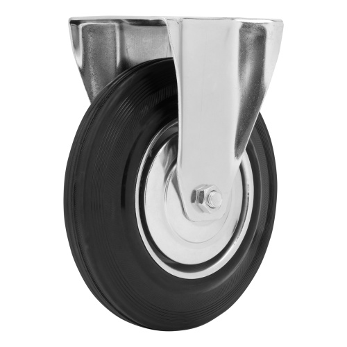 Колесо неповоротное D 200 мм, крепление  платформенное Сибртех по ценам производителя в Краснодаре с доставкой по всей России