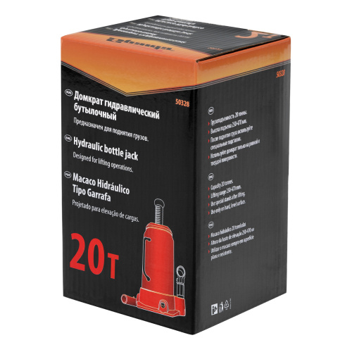 Домкрат гидравлический бутылочный, 20 т, h подъема 250-470 мм Sparta по ценам производителя в Краснодаре с доставкой по всей России